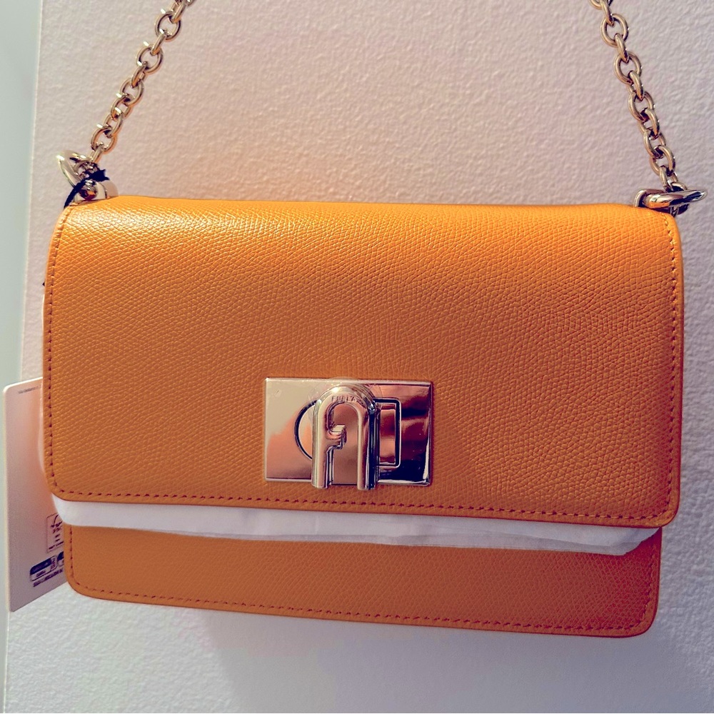 NEW Furla Orange Crossbody